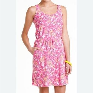 Lilly Pulitzer ‘Kori’ Chum bucket, print tank dress style size medium